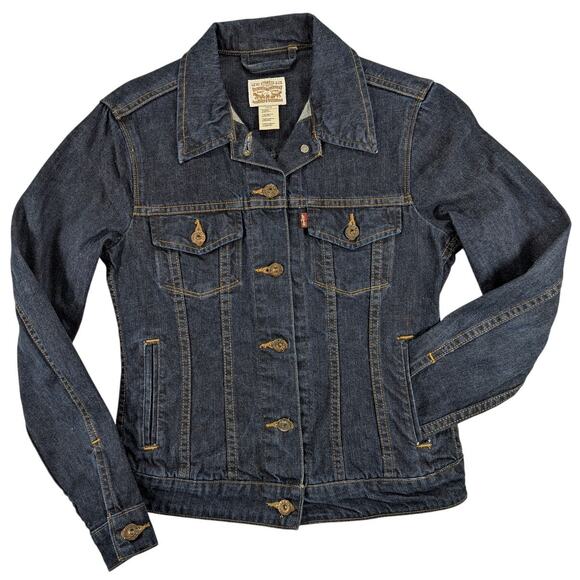 Levis Jean Jacket Women S Denim Cotton Fall Trucker Western Country Classic Y2k - Picture 2 of 12